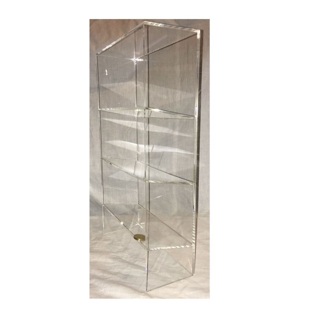 1 High Gloss Clear Acrylic Display Case, Clear Display Shelves